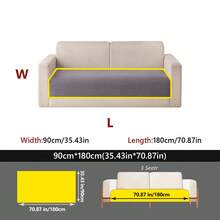 1 Buah Sarung Sofa Chenille yang Dapat Dicuci dengan Mesin - Sarung Sofa Anti Selip untuk Dekorasi Rumah, Cocok untuk Sofa 1/2/3/4 Dudukan - Dark Grey - View 17