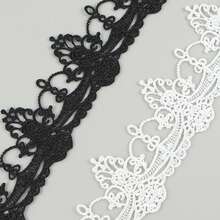 Dây ren hoa rộng 7cm, kiểu cổ điển, thích hợp cho thêu vải, đính kết, may vá thủ công, trang trí váy cưới, trang trí tiệc DIY, thêu quần áo, v.v. - Nhiều màu - Xem 6