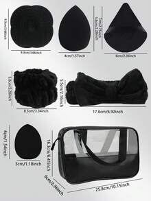 30件套化妆刷组合套装包含化妆海绵、散粉、眼影刷、眉刷、粉底刷、腮红刷、遮瑕刷、高光刷，采用超柔软优质合成毛，适合日常面部化妆，另附化妆刷清洁工具和多功能拉链防水化妆包。 - 彩色 - 查看 4