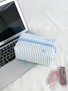 MEYOU FAIRY 化妆包、便携手提包、收纳包、洗漱包、大容量化妆包、化妆纸巾收纳包、旅行必备包、收纳包、女士/女孩卫生巾收纳包、学生铅笔盒、内袋、拉链枕形袋、方形包、大号化妆包 - 彩色 - 查看 16