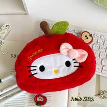 SANRIO 1 hộp đựng bút hình mèo con hoạt hình dễ thương bằng vải nhung, túi đựng văn phòng phẩm đa năng chất lượng cao, hộp đựng mỹ phẩm di động. - Nhiều màu - Xem 19