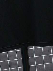 Camisa natalina masculina oversized com estampa de lua e mangas curtas - uma peça popular. - Preto - Ver 7