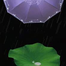 1pc Random Floral Pattern Umbrella, 10 Ribs Black Coating Sunshade Umbrella, Printed Umbrella, Large Dual-Use Rain & Sun Protection Umbrella, Outdoor, Garden, Travel Essentials, Portable Essentials, Beach Essentials, Graduation Season, Commencement, Graduation Ceremony, Graduation Gift - Multicolor - View 12