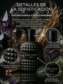 Perfume Valiant Men Intense Para Hombre Fragancia Amaderada Fresca Eau De Parfum 30ml Tamaño De Viaje Portátil Esencia Masculina Con Notas De Salida Mineral Violeta Jengibre Salvia Y Vetiver Loción Para Caballero Moderna Elegante Atomizador De Bolsillo Ideal Para Oficina Reuniones Y Uso Diario Aroma Duradero Y Sofisticado Diseño De Frasco Negro Mate Con Textura De Remache Estilo Urbano Profesional Regalo Perfecto Para Hombre Joven Y Adulto 20-40 Años Concentración Intensa Calidad Premium Perfumería Fina Para El Hombre Actual Que Busca Un Aroma Distintivo Frescura Mineral Combinada Con Maderas Cálidas Presentación Compacta Para Llevar En Maleta O Mochila Fragancia De Lujo Accesible Aroma Que Proyecta Confianza Y Madurez Loción Masculina De Larga Duración Ideal Para Primavera Verano Esencia Única De Alta Gama - Leñoso y terroso - Ver 7