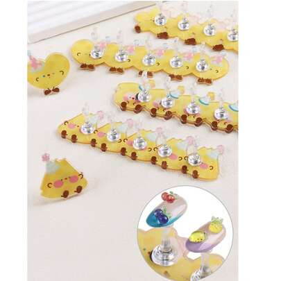 Giá đỡ thực hành vẽ móng nghệ thuật hoạt hình dễ thương có nam châm - Giá trưng bày sơn móng tay acrylic dành cho người mới bắt đầu, dụng cụ trang trí và đào tạo đa chức năng cho tiệm nail, trưng bày kiểu móng tay Pháp, dụng cụ thiết yếu cho việc tự làm móng nghệ thuật.