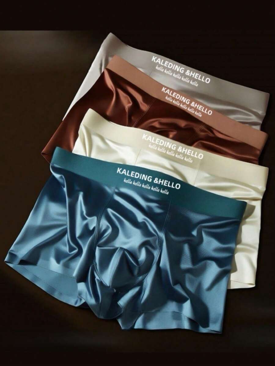 Men's Boxer Briefs Set Of 4 Pieces, Cool Touch, Ice Silk, Comfortable, Seamless, Breathable, Satin, Cool Touch, Comfortable, Breathable, High Elasticity, 4 Units, Super Comfortable, Cool Touch, Lightweight, Quick Drying. Men's Satin Boxer Briefs Set Of 4 Pieces, Cool Touch, Premium, Ultra Soft, Breathable. Set Of 4 Men's Boxer Briefs, Cheap, Comfortable, Cool Touch, Elastic, Premium Quality, Comfortable, Breathable, High Elasticity, Cool Touch, Quick Drying, Seamless, Lightweight. - 4 lõi mistas - Xem 1