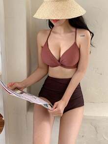 Women Tankinis - Red - View 6