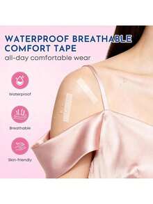 Double Sided Fashion Tape (100 Strips) - Body Tape For Women, Skin-Friendly Dress/Clothing Tape Fabric To Skin For Wedding/Party/Everyday - 2 - View 4