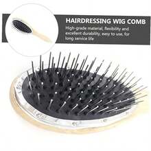 Professional Wig Styling Kit: Upgraded Steel Pin Wig Brush – Anti-Static & Anti-Frizz Detangler Comb For Synthetic & Human Hair Wigs - Multicolor - View 5