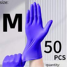 50/100pcs Purple Nitrile Gloves, Disposable Nitrile Gloves, Household Nitrile Gloves, Suitable For Kitchen Dishwashing, Bathroom Cleaning, Waterproof Anti-Slip, Kitchen Cleaning, Household Cleaning, Holiday Gift (Bagged) - Dark Purple - View 16