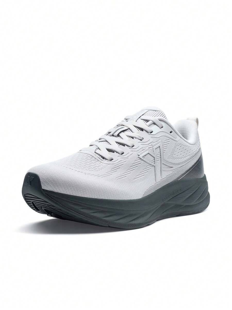 Zapatillas de running XTEP Cloud DC, nuevas zapatillas deportivas de verano para hombres, suela blanda casual, absorción de impactos, malla transpirable, color gris disco - Disco Sombra Gris - Ver 1
