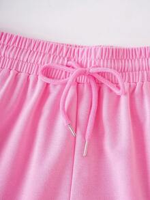 3pcs Set Pocketless Sports Shorts, Slightly Elastic, Suitable For Summer Wear, Suitable For Outdoor, Sports, Travel, City Walking And Other Occasions, Comfortable And Easy To Match, Outdoor Sports Shorts, Women's 3pcs Set Shorts, Women's Sports Shorts, Sports Casual Shorts, Summer Shorts, 3pcs Set Shorts - Multicolor - View 5