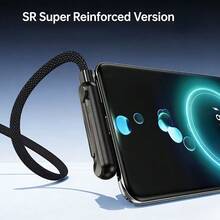 240W Foldable Phone Stand & Charging Cable | Dual Type-C Super Fast Charging Angled Connector, Braided Cable, Compatible With Multiple Phones, USB Data Transfer - Multicolor - View 6