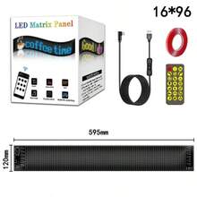 LED Devil's Eye Car Display Screen, Flexible Full-Color Bluetooth Smart Car Display Screen - A - View 8
