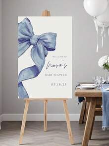 Customized Party Welcome Sign - Adorable "Cowgirl" Style Baby Shower Welcome Template (Editable Text/Name) | Western Theme Welcome Sign | Party Decor Design Asset - Multicolor 01 - View 8