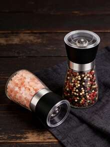 2件/1件裝玻璃香料研磨器 手動胡椒研磨器 家用廚房研磨器 家用海鹽研磨器 適用於燒烤、野餐與戶外露營 廚房小工具 廚房必需品 情人節禮物 廚房配件 - 彩色 - 查看 4