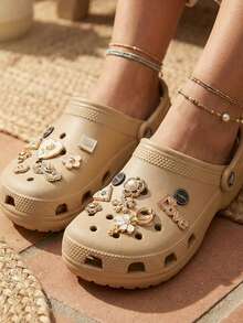 Babouche-Style Sneakers, Perfect For Holidays, Autumn/Spring/Summer/Winter, Offering Comfort And Style. High Platform. - Khaki - View 3