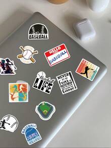 52 miếng dán hoạt hình graffiti bóng chày cho ốp điện thoại, laptop, vali, đàn guitar, ván trượt, ba lô, decal dán trang trí, quà tặng trò chơi bóng chày tự làm, nhãn dán vui nhộn, đồ dùng làm sổ lưu niệm Kindle, nhãn dán laptop - 1 Set - Xem 7