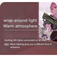 Aesthetic Pink LED Backlit Keyboard Mouse Combo, Ergonomic Tilt Angle, Kawaii Computer Peripherals ,Plug And Play For Home Office Gaming - 查看 7