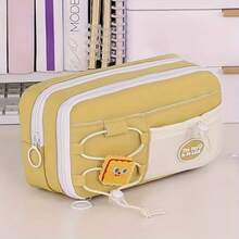 1pc Large Capacity Pencil Case, Multi-Functional Multi-Layer Pen Bag, High School Student Stationery Box With Front Pocket, Adjustable, Minimalist Stylish INS Gift, Back To School Gift - Single Piece - View 12