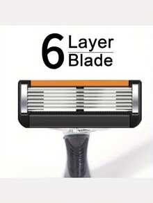 Bộ dao cạo râu thủ công dành cho nam, lưỡi dao 6 lớp tương thích với hệ thống Fusion Proglide, dễ sử dụng và vệ sinh, mang lại trải nghiệm cạo râu mượt mà và thoải mái. - dao cạo an toàn - Xem 5