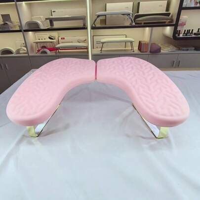 Hot Selling Nail Art Hand Rest For Nail Salons: U-Shaped Removable Memory Foam Nail Pillow With Gold Metal Stand Elevate Your Nail Tech Setup With This Must-Have Nail Art Hand Rest, Designed For Professional Nail Salons, Home Nail Studios, And Lash & Brow Artists Alike.