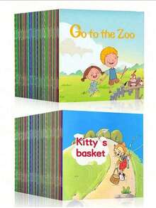 30/60 Preschool English Graded Reading Picture Books Enlightenment Early Education Story Books 60 Books Christmas, Christmas Gifts, New Year Gifts English Graded Reading 60 Books Completed, Audio Picture Books Halloween, Christmas Gifts, Great Gifts - Multicolor - View 1