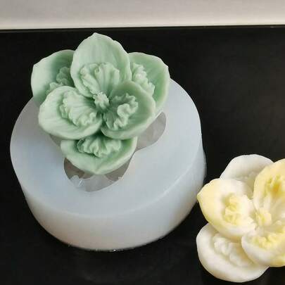 Khuôn silicon đa năng tự làm thủ công tạo hương thơm hoa trà (Camellia)