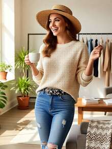 1条奶牛纹镂空腰带，朋克摇滚个性酷炫腰带，适合搭配牛仔裤，摇滚明星和嘻哈风格 - 彩色 - 查看 4