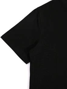 Mens T Shirts, Black Short Sleeve Crew Neck T Shirt, Classic Cotton T Shirt for Men, Soft & Comfortable, Durable, Stylish, Versatile for Daily Commute, Workout Sessions, Night Outings, and Holiday Festivities, Premium Cotton Construction Ensures Maximum Durability, Classic Crew Neck Design Complements Any Look, A Wardrobe Staple - Negro - Ver 7