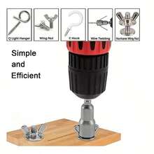 Butterfly Nut Electric Screwdriver Socket, Wrench Hex Head, High Carbon Steel Socket, Hardware Tools - A - View 6