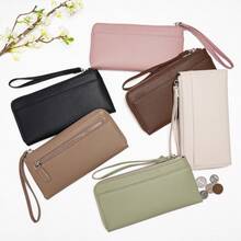 Fashion Men's Long Slim Zipper Wallet Handbag Card Holder Coin Purse, Korean Style - Multicolor - View 6