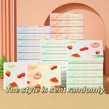 Printed Tissue Paper, Fruit Printed Paper Towels. Student Portable Small Tissue Paper, Napkins, Toilet Paper, Hand Towels, Household Tissue Paper - Multicolor - View 5