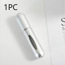 1pc Travel Perfume Bottles, 5ml Refillable Travel Spray Atomizer, Travel Perfume Refill Bottles And Pocket Perfume Dispenser, Cologne Perfume Travel Bottles And Sprayers (Refill Perfume From Bottom) - 1件-霧面銀色 - 查看 12