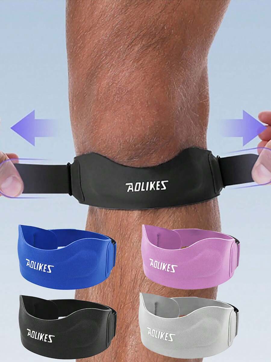 AOLIKES 1pc Sports Compression Shock-Absorbing Adjustable Thick Quick-Dry Running Knee Pad - Multicolor - View 1