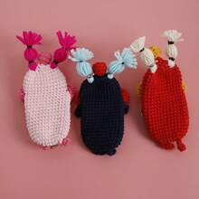 Handmade Sausage-Shaped Retractable Key Holder, Cute And Unique, Woven Car Key Protector Case - Multicolor - View 9