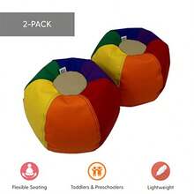 Factory Direct Partners 12267-AS SoftScape Juego de asientos para niños pequeños y niños colorido flexible y ligero para guardería preescolar hogar paquete de 2 - Misceláneas - Ver 3