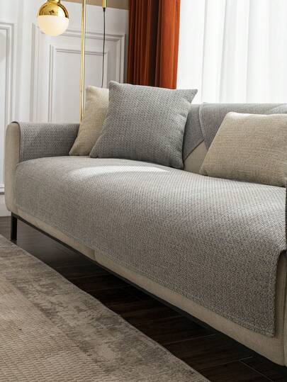 1件防滑沙发套，四季通用沙发垫套，宠物友好型防刮沙发保护套，可水洗，适用于L型沙发、双人沙发、三人沙发、四人沙发和组合沙发（单独出售）