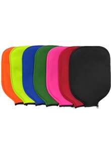 Customized Racket Grip Cover Design Your Own Racket Grip Protector Personalized Neoprene Racket Sleeve With Zipper Customized Racket Grip Holder Gift For Racket Players Team Gift Protective Travel Case Pickleball - Multicolor - View 12