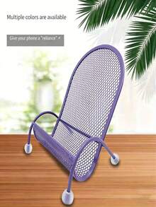 Creative Chair Shaped Desk & Slouchy Phone Stand, Sturdy Bedside Phone Holder - Multicolor - View 7
