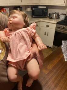 Kids Dolls - Sleeping Doll In Pink Outfit - View 6