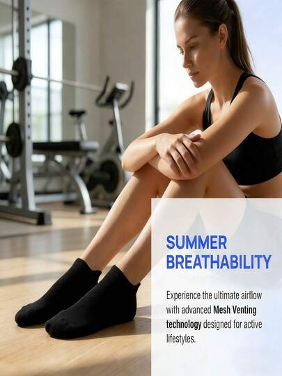 Paquete de 6, estilo primavera y otoño, malla transpirable, calcetines náuticos unisex, ligeros, diseño sencillo, resistentes al desgaste, antideslizantes, calcetines con oreja para tirar, adecuados para deportes y uso diario, transpirables, calcetines deportivos cortos (varios colores disponibles).