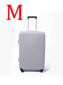Milk Silk Suitcase Protective Cover, Thick Elastic Pull Rod Box Cover, Travel Luggage Dust Cover, Solid Color Minimalist - Multicolor - View 26
