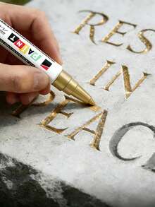 Specialized Gravestone Restoration Pen, Designed To Repair Faded Or Blurred Inscriptions, Ensuring Carved Text Remains Vibrant Forever, Suitable For Gravestones And Monuments - Multicolor - View 5