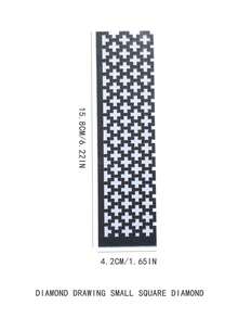 不锈钢防粘定位尺，适用于钻石画，提供216/400/520/800/1020孔径可选，适用于大/小方形钻石、大/小花形钻石和圆形钻石，可实现整齐高效的钻石定位，是钻石画爱好者和DIY手工达人的必备工具。 - 套裝 - 查看 14