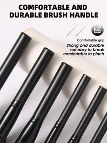 44PCS Makeup Tools Set Including:30PCS Makeup Brush Set+1pc Multi-Functional Zipper Toiletry And Cosmetic Bag Waterproof+1pc Makeup Brush Cleaning Tools+3PCS Makeup Sponges+3PCS Mini Makeup Sponges+3PCS Triangle Powder Puffs+3PCS Mini Air Cushion Powder Puffs,All-In-One & Beginner-Friendly | Travel-Ready & Gift-Ready | Perfect For Newbies/Her - Multicolor - View 6