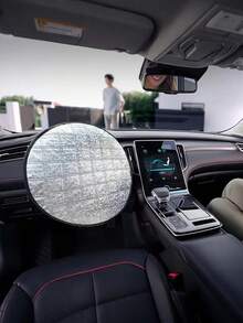 Universal Car Steering Wheel Cover - Heat Shield, Sun Protection, High-Temperature Resistant, Anti-Glare Design, Suitable For Various Models, SUVs And Sedans - A - View 5