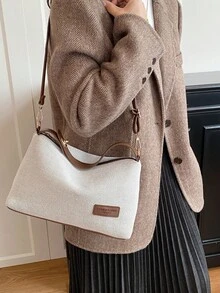 2026 New Niche Design Women's Bag, Large Capacity Crossbody Bag, Retro Shoulder Underarm Bag - Brown - View 11