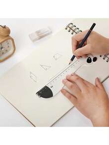 5pcs Cute Animal Shaped Wooden Rulers Set, Creative Cartoon Measuring Rulers, Kawaii Stationery For Office & Study Supplies - A - View 12