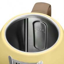 BUYDEEM K640 - Hervidor de té eléctrico de acero inoxidable con apagado automático y protección contra ebullición en seco caldera de agua caliente inalámbrica de 1 7 litros con base giratoria 1440 - Amarillo suaveacero inoxidable - Ver 4